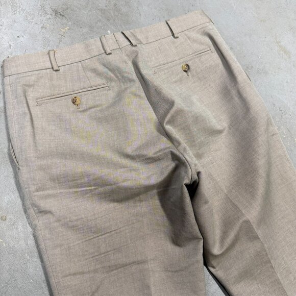 Pal Zileri Cotton Wool Chinos Beige Mens Pants 32x31 - Picture 9 of 10